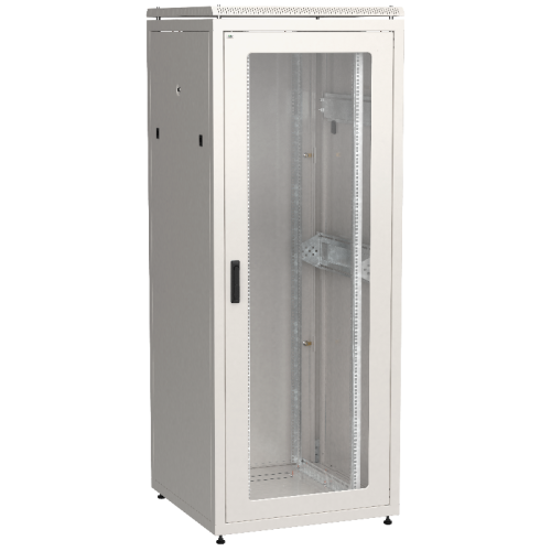 ITK LINEA N 42U 800х800мм стекл. пер. дв. задн. металл. сер.