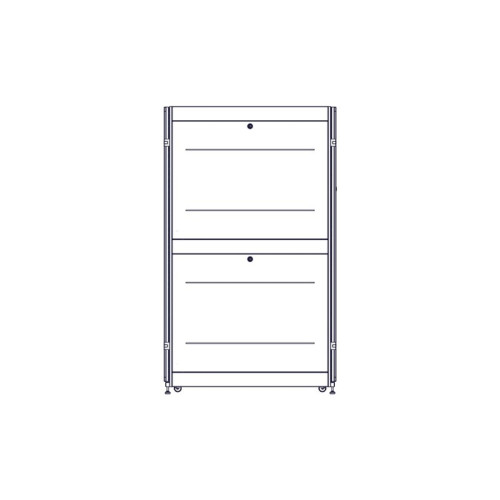 Шкаф Systeme Electric, серия Uniprom, 42U-800/1200, боковые панели 4шт, черный
