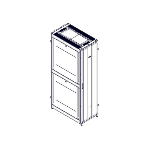 Шкаф Systeme Electric, серия Uniprom, 48U-600/1070, боковые панели 4шт, черный