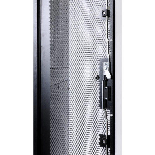 Шкаф серверный ЦМО (ШТК-СП-48.8.12-48АА-9005) напольный 48U 800x1130мм пер.дв.перфор. задн.дв.перфор.2-хст. 2 бок.пан. направл.под закл.гайки 1350кг черный 890мм 170кг 180град. 2215мм