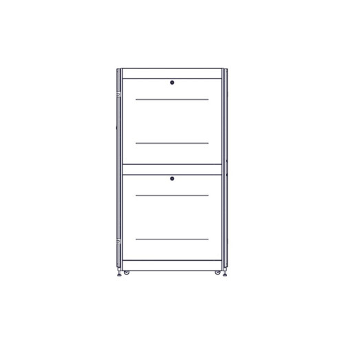 Шкаф Systeme Electric, серия Uniprom, 42U-750/1070, боковые панели 4шт, черный