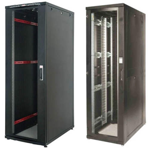 Шкаф серверный 48U 800*1200, перф.80%, черн./ Lande 48U W800mm D1200mm Free Standing 80% Perforated Front Door, 80% Perforated Split Rear Doors, 2х Split Side Panels, Toolless Removeable Top Panel, Castors and Leveling Feet ,4XPDU Holders , Baying Kit (1)