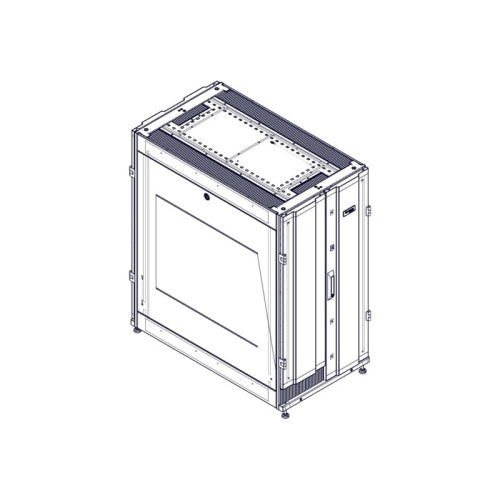 Шкаф Systeme Electric, серия Uniprom, 24U-600/1070, боковые панели 2шт, черный