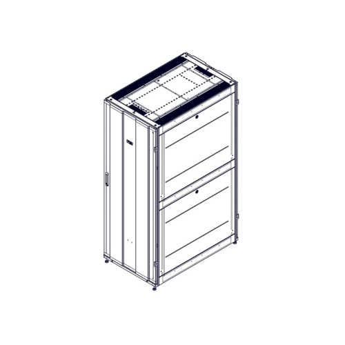Systeme Electric mounting cabinet, Uniprom series, 42U-750/1200, 4pcs side panels, black