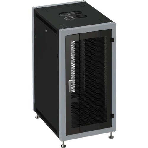 Шкаф коммутационный Sysmatrix (SL 6622.933 ) напольный 22U 600x600мм пер.дв.перфор. задн.дв.перфор. 800кг черный 450мм 51кг 180град. 1100мм IP20 металл