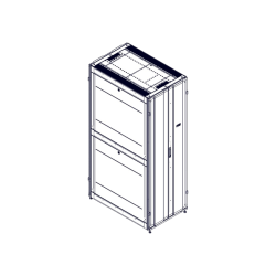Шкаф Systeme Electric, серия Uniprom, 48U-750/1200, боковые панели 4шт, черный