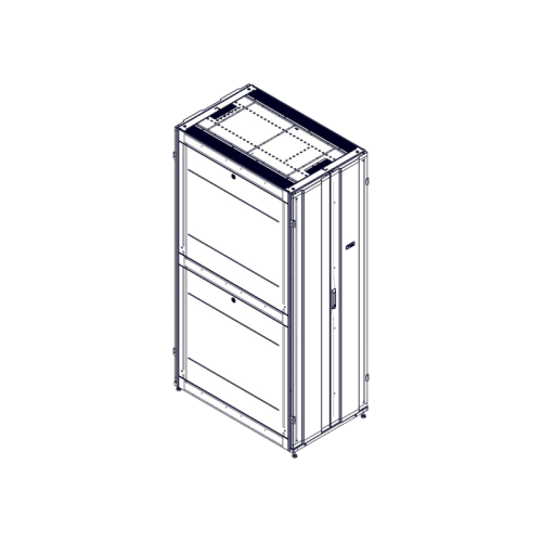 Шкаф Systeme Electric, серия Uniprom, 48U-750/1200, боковые панели 4шт, черный