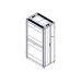 Шкаф Systeme Electric, серия Uniprom, 48U-750/1200, боковые панели 4шт, черный