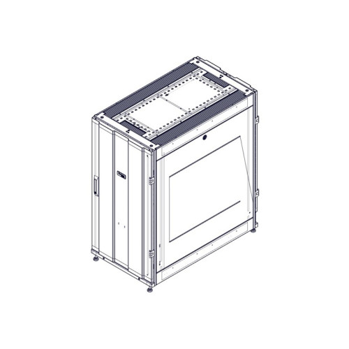 Шкаф Systeme Electric, серия Uniprom, 24U-600/1070, боковые панели 2шт, черный