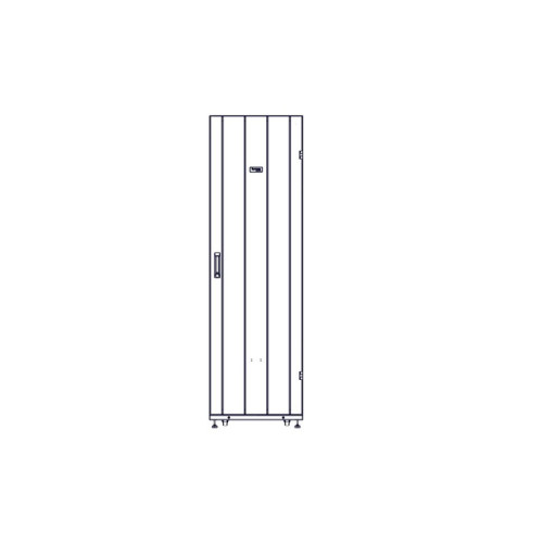 Systeme Electric mounting cabinet, Uniprom series, 42U-600/1200, 4pcs side panels, black