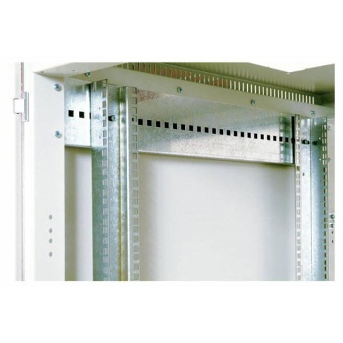 Шкаф коммутационный ЦМО (ШТК-М-18.6.6-1ААА) напольный 18U 600x600мм пер.дв.стекл задн.дв.стал.лист 2 бок.пан. направл.под закл.гайки 270кг серый 455мм 48.6кг 180град. 960мм