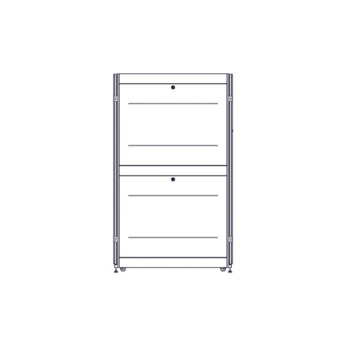 Systeme Electric mounting cabinet, Uniprom series, 42U-750/1200, 4pcs side panels, black