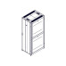 Шкаф Systeme Electric, серия Uniprom, 48U-750/1070, боковые панели 4шт, черный