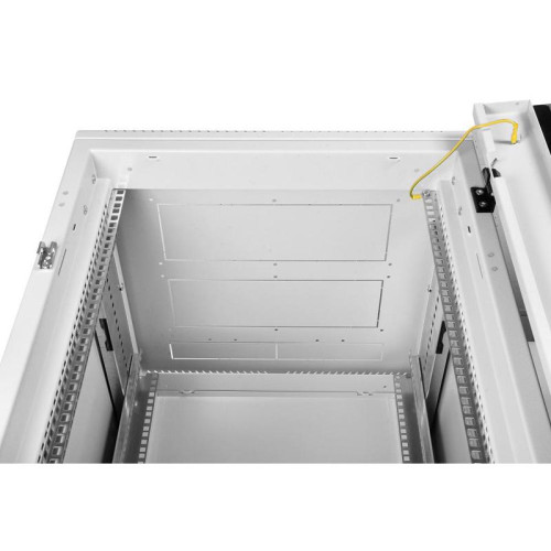 Шкаф коммутационный ЦМО (ШТК-М-42.6.8-1ААА-9005) напольный 42U 600x800мм пер.дв.стекл задн.дв.стал.лист 2 бок.пан. 550кг черный