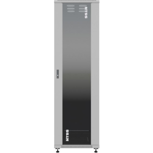 Шкаф серверный NTSS Премиум (NTSS-R42U60100GS) напольный 42U 600x1000мм пер.дв.стекл металл 900кг серый 910мм 1987мм IP20 сталь укомплектованный