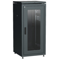 ITK LINEA N 28U 600х600мм стек. пер. дв. зад. мет. чер.