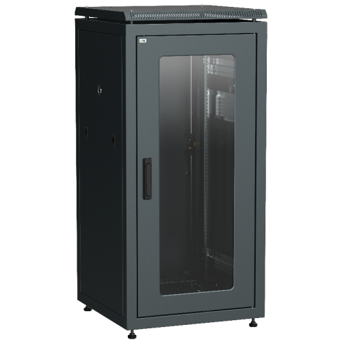 ITK LINEA N 28U 600х600мм стек. пер. дв. зад. мет. чер.