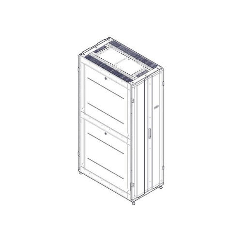Шкаф Systeme Electric, серия Uniprom, 42U-600/1070, боковые панели 4шт, черный