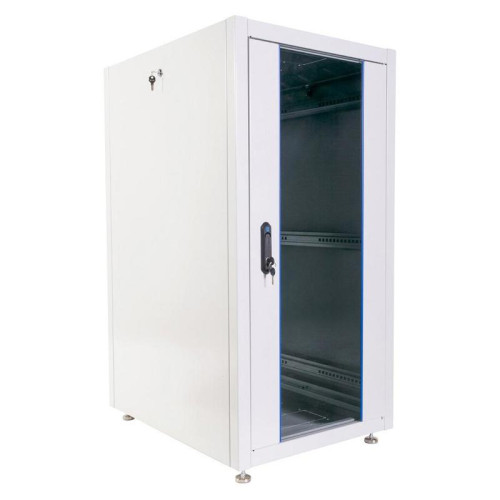 Шкаф коммутационный ЦМО (ШТК-Э-24.6.8-13АА) напольный 24U 600x800мм пер.дв.стекл металл 2 бок.пан. 540кг серый 59кг 180град. 1187мм IP20