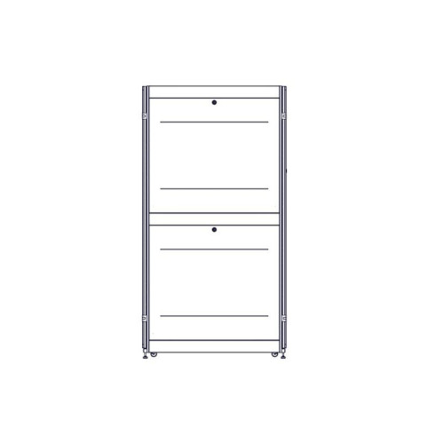 Шкаф Systeme Electric, серия Uniprom, 48U-800/1200, боковые панели 4шт, черный
