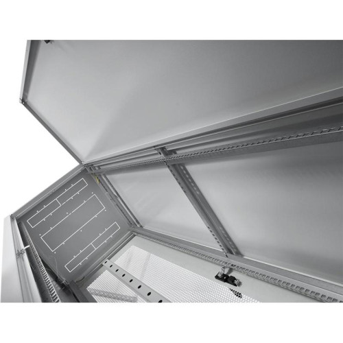 Шкаф коммутационный ЦМО (ШТК-Э-42.8.8-44АА) напольный 42U 800x800мм пер.дв.перфор. задн.дв.перфор. 2 бок.пан. направл.под закл.гайки 710кг серый 715мм 105кг 180град. 1987мм IP20 сталь