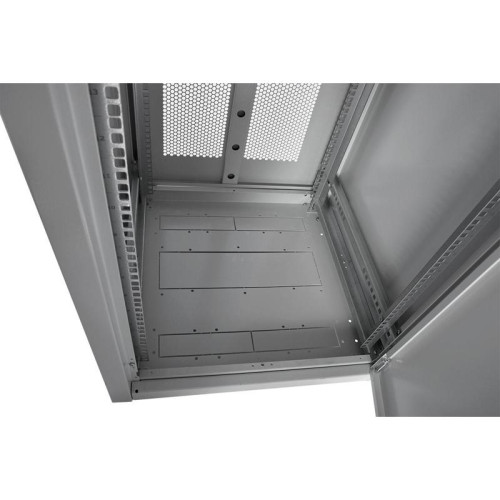 Шкаф коммутационный ЦМО (ШТК-Э-42.8.8-44АА) напольный 42U 800x800мм пер.дв.перфор. задн.дв.перфор. 2 бок.пан. направл.под закл.гайки 710кг серый 715мм 105кг 180град. 1987мм IP20 сталь