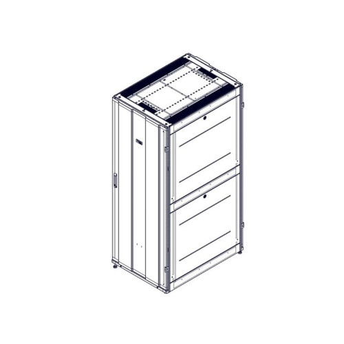 Шкаф Systeme Electric, серия Uniprom, 42U-750/1070, боковые панели 4шт, черный