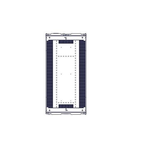 Systeme Electric mounting cabinet, Uniprom series, 42U-600/1200, 4pcs side panels, black