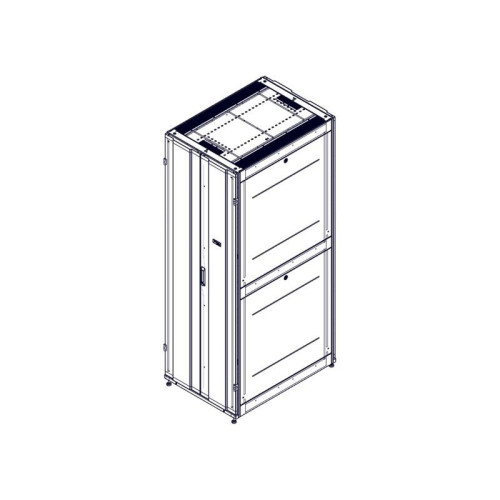 Шкаф Systeme Electric, серия Uniprom, 48U-750/1070, боковые панели 4шт, черный