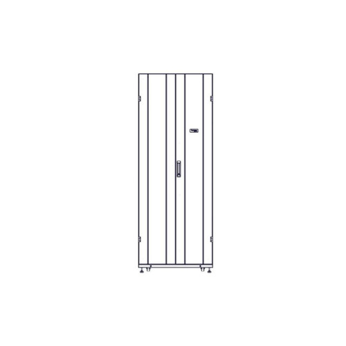 Systeme Electric mounting cabinet, Uniprom series, 42U-750/1200, 4pcs side panels, black