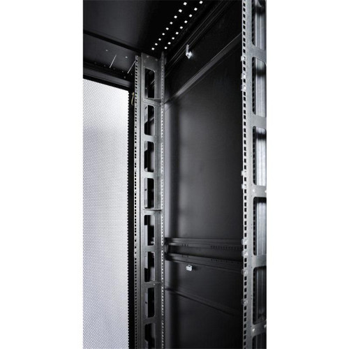 Шкаф серверный ЦМО (ШТК-СП-42.8.12-48АА-9005) напольный 42U 800x1190мм пер.дв.перфор. задн.дв.перфор.2-хст. 2 бок.пан. направл.под закл.гайки 1350кг черный 890мм 174кг 120град. 1950мм IP20 сталь