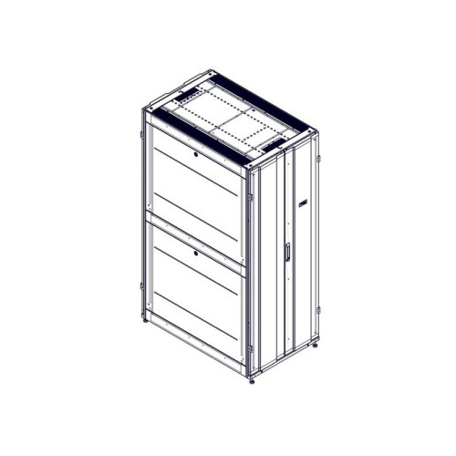 Systeme Electric mounting cabinet, Uniprom series, 42U-750/1200, 4pcs side panels, black