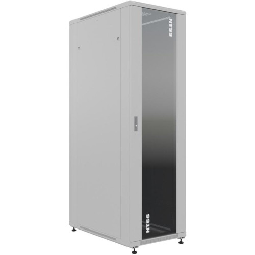 Шкаф серверный NTSS Премиум (NTSS-R42U60100GS) напольный 42U 600x1000мм пер.дв.стекл металл 900кг серый 910мм 1987мм IP20 сталь укомплектованный