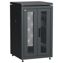 ITK LINEA N 18U 600х600мм распаш. перф. дв. задн. перф. чер.