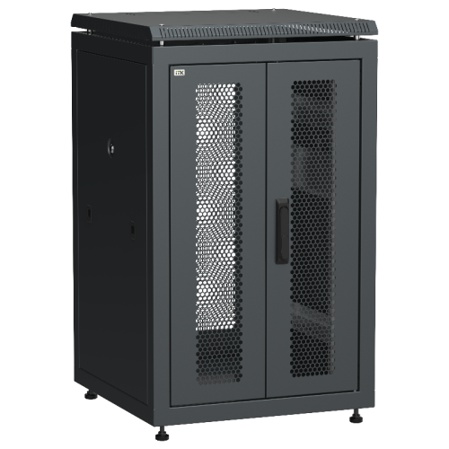 ITK LINEA N 18U 600х600мм распаш. перф. дв. задн. перф. чер.
