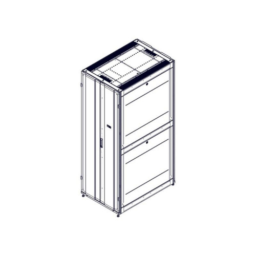 Шкаф Systeme Electric, серия Uniprom, 48U-800/1200, боковые панели 4шт, черный
