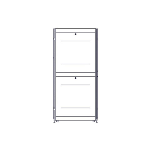 Шкаф Systeme Electric, серия Uniprom, 48U-600/1070, боковые панели 4шт, черный