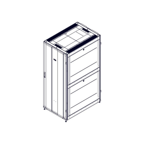 Шкаф Systeme Electric, серия Uniprom, 42U-800/1200, боковые панели 4шт, черный