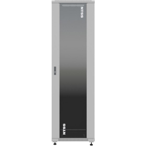 Шкаф коммутационный NTSS Премиум (NTSS-R22U6060GS) напольный 22U 600x600мм пер.дв.стекл металл 900кг серый 510мм 47.4кг 1102мм IP20 сталь
