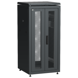 ITK LINEA N 24U 600х600мм распаш. перф. дв. задн. перф. чер.