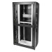 Шкаф серверный ЦМО (ШТК-СП-42.6.10-44АА-9005) напольный 42U 600x990мм пер.дв.перфор. задн.дв.перфор. 2 бок.пан. направл.под закл.гайки 1350кг черный 690мм 139кг 120град. 1950мм IP20 сталь с силовыми розетками укомплектованный