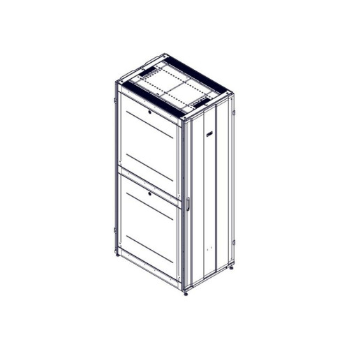 Шкаф Systeme Electric, серия Uniprom, 48U-750/1070, боковые панели 4шт, черный
