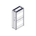 Шкаф Systeme Electric, серия Uniprom, 48U-600/1200, боковые панели 4шт, черный