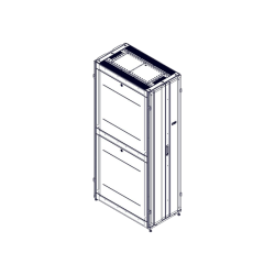 Шкаф Systeme Electric, серия Uniprom, 48U-600/1070, боковые панели 4шт, черный