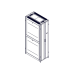 Шкаф Systeme Electric, серия Uniprom, 48U-600/1070, боковые панели 4шт, черный