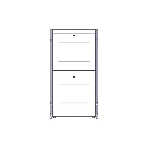 Шкаф Systeme Electric, серия Uniprom, 42U-750/1070, боковые панели 4шт, черный