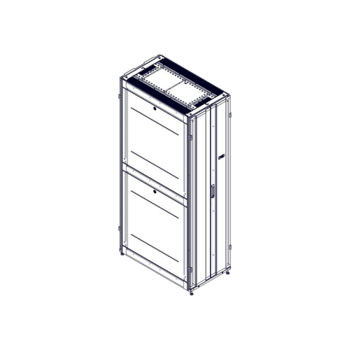 Шкаф Systeme Electric, серия Uniprom, 48U-600/1070, боковые панели 4шт, черный