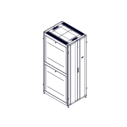 Шкаф Systeme Electric, серия Uniprom, 48U-800/1070, боковые панели 4шт, черный