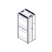 Шкаф Systeme Electric, серия Uniprom, 48U-800/1070, боковые панели 4шт, черный