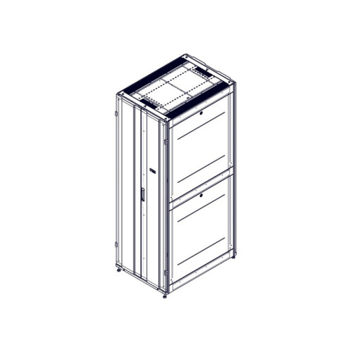 Шкаф Systeme Electric, серия Uniprom, 48U-750/1070, боковые панели 4шт, черный